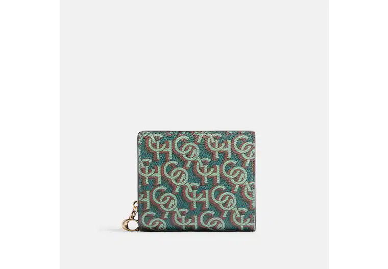 加拿大Coach - Snap Wallet With Coach Monogram Print (CF522)