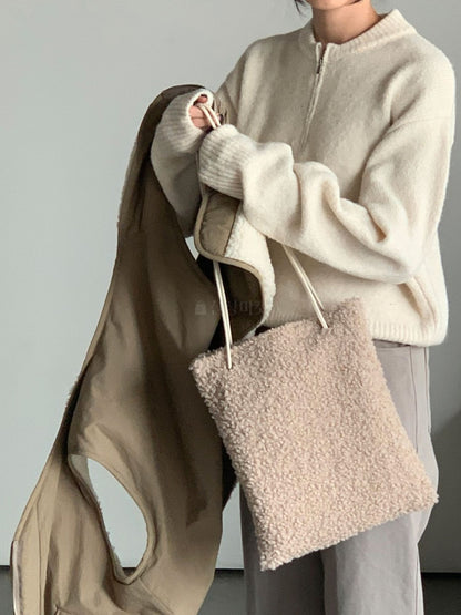 韓國製 Fluffy A4 Tote Bag (BAR05_1452)